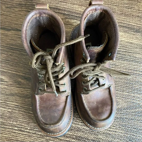 90s Skechers Laramie Engineer brown Leather Lace Up Ankle Boot - Picture 7 of 15